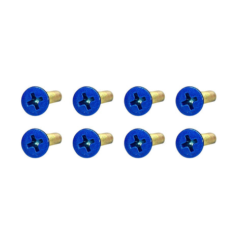 1" Candy Blue x Yellow Zinc Phillips Mounting Hardware 1000 Pack