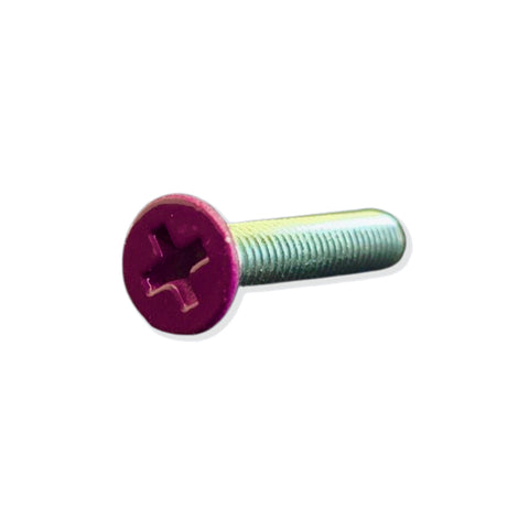 1" Purple Paint Phillips Mounting Hardware 100 Pack