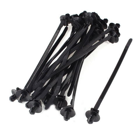 Nylon Push-In Cable Ties 7" x 50# 100 pack - FastenerExpert.us