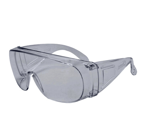 Clear Lens Non-Metal Safety Glasses - 12 pack