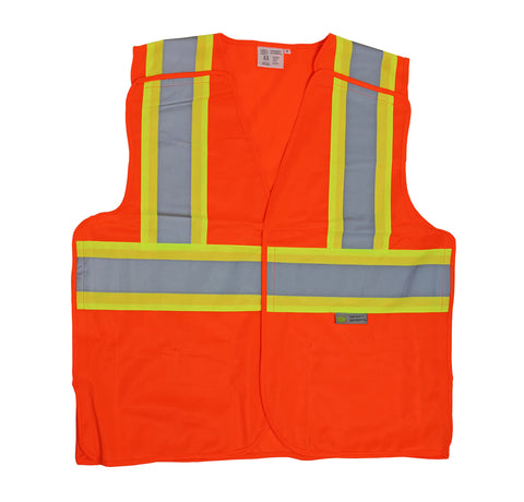 PROFERRED REFLECTIVE VEST 6 pack - MD, Orange - FastenerExpert.us