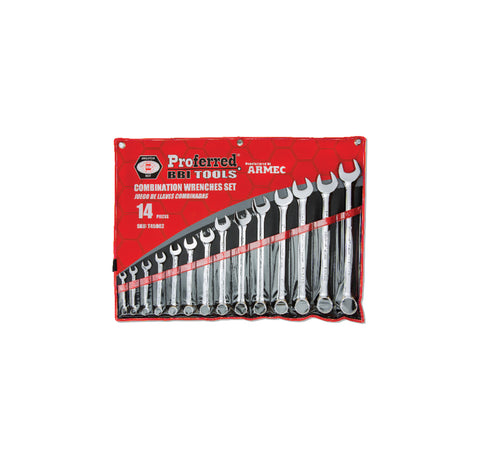 PROFERRED COMBINATION WRENCH SET - 14 piece (3/8" - 1 1/4") - FastenerExpert.us