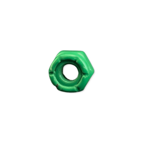 Flat Green Paint Skateboard Mounting Nuts 500 Pack
