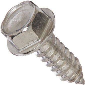 3/8 x 1-1/4" Hex Washer Head Sheet Metal Screws SS 100 pack - FastenerExpert.us