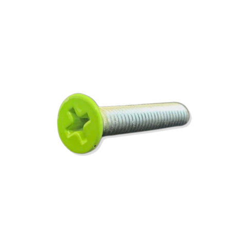 1" Neon Green Paint Phillips Mounting Hardware 1000 Pack