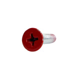 1" Red Paint Phillips Mounting Hardware 100 Pack