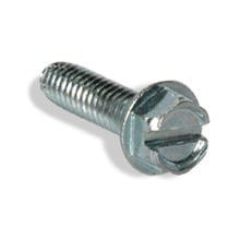 10-32 x 3/4" Slotted Hex Washer Head Machine Screw SS 1000 pack - FastenerExpert.us